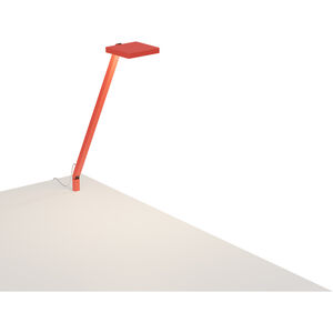 Focaccia Solo 16.75 inch 7.00 watt Matte Fire Red Desk Lamp Portable Light, Through-Table Mount